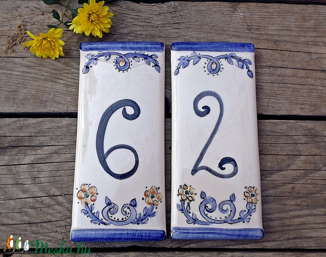 Egyedi kerámia házszám - otthon & életmód - ház & kert - házszám - Meska.hu