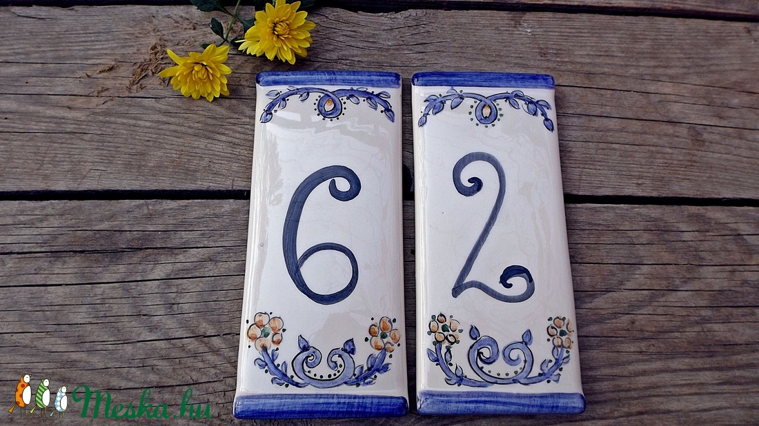 Egyedi kerámia házszám - otthon & életmód - ház & kert - házszám - Meska.hu