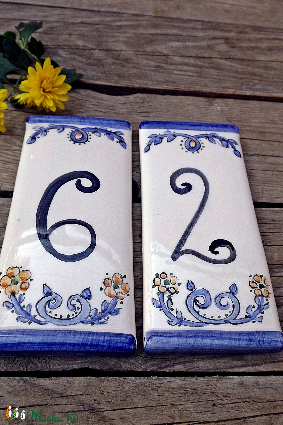 Egyedi kerámia házszám - otthon & életmód - ház & kert - házszám - Meska.hu