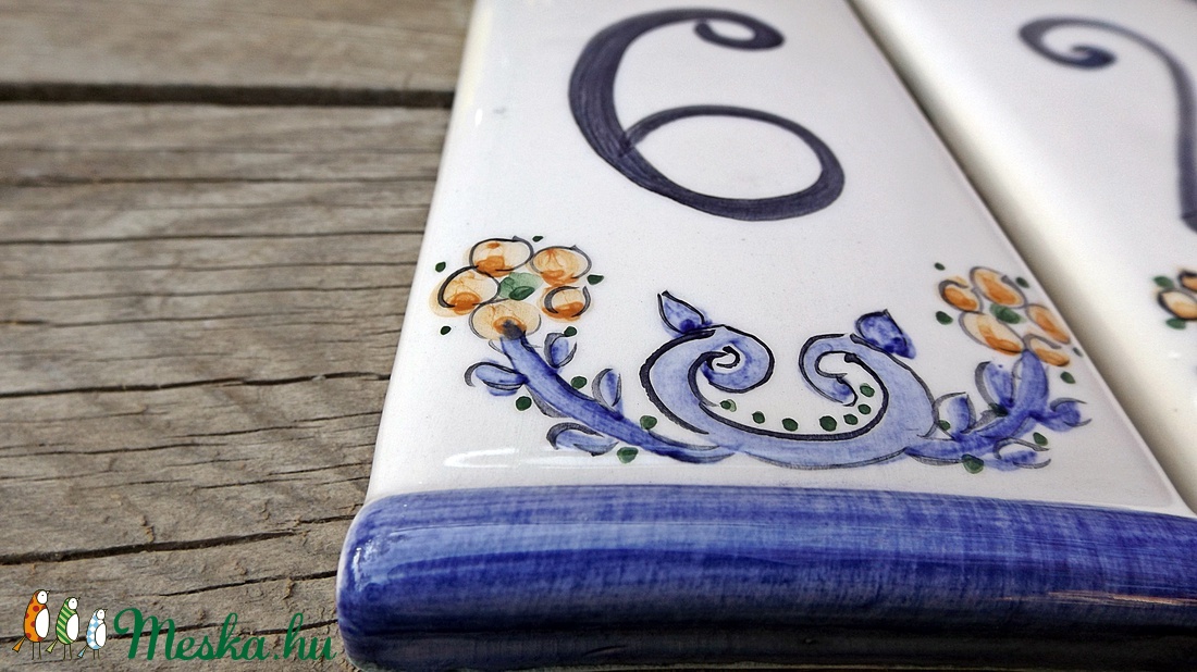 Egyedi kerámia házszám - otthon & életmód - ház & kert - házszám - Meska.hu