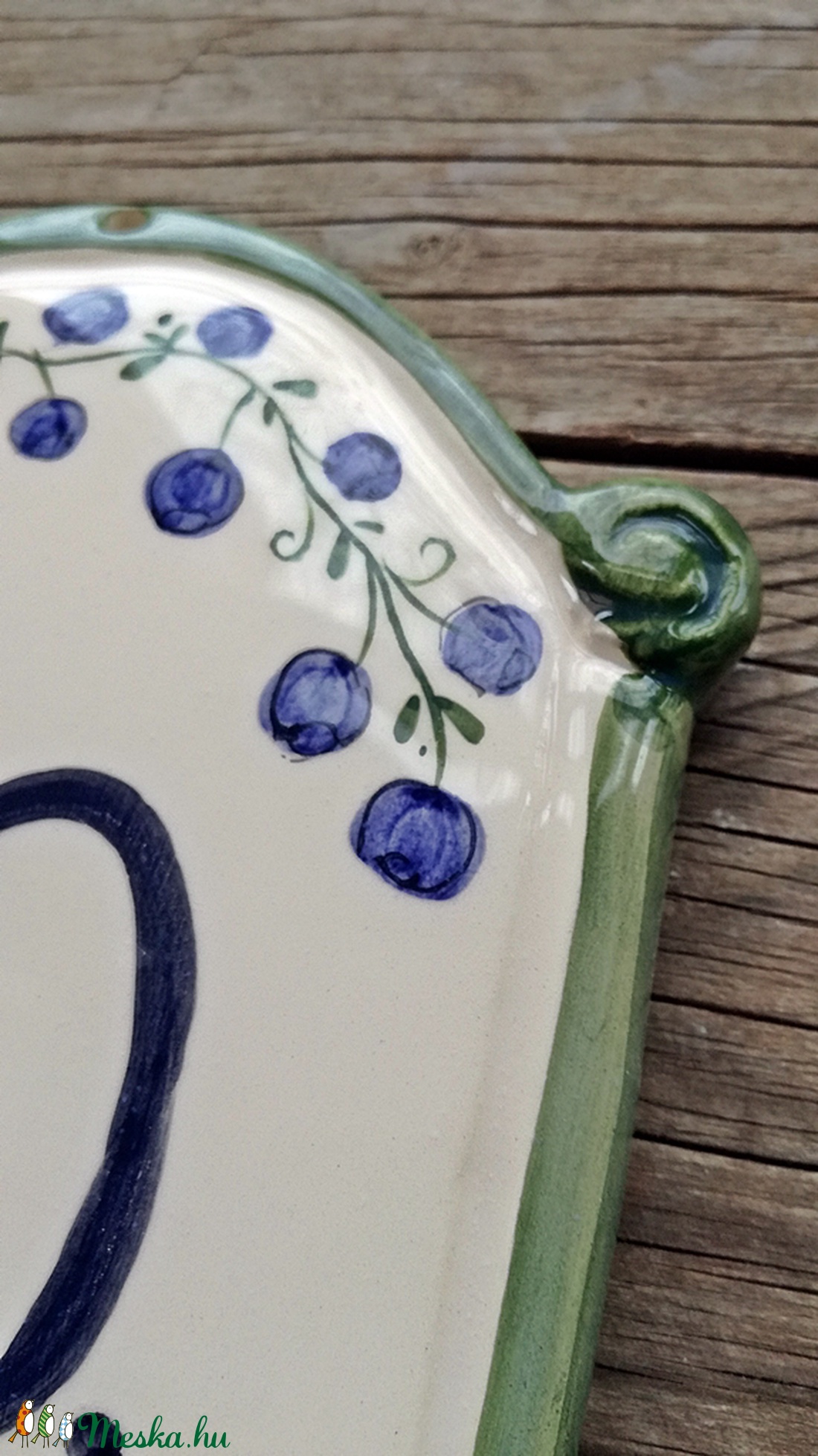 Kék a kökény egyedi kerámia házszám tábla -  - Meska.hu