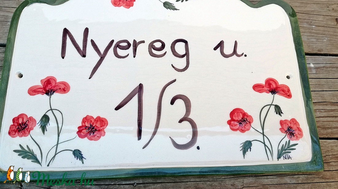 Pipacs,,,nyár... kerámia utcanév tábla - - Meska.hu Pipacs,,,nyár... kerámia utcanév tábla - - Meska.hu