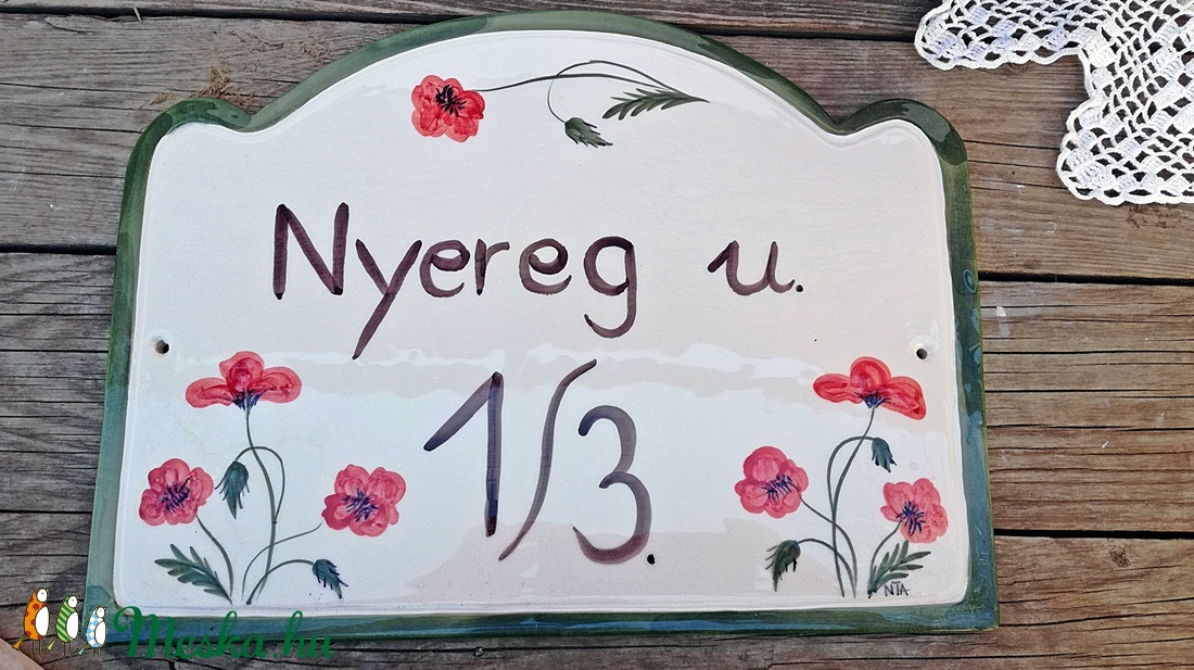 Pipacs,,,nyár... kerámia utcanév tábla - - Meska.hu Pipacs,,,nyár... kerámia utcanév tábla - - Meska.hu