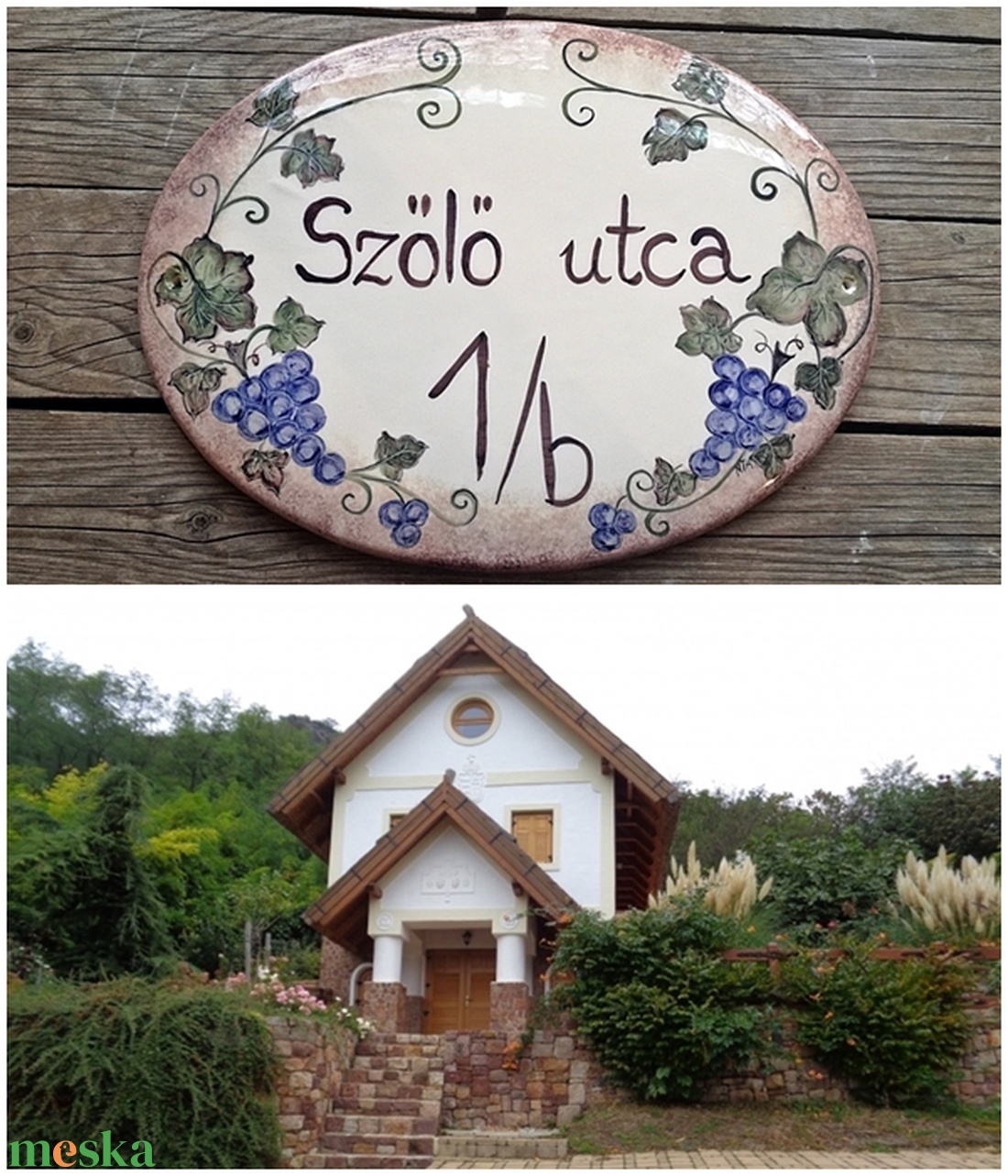 Kerámia egyedi utca és házszám tábla szőlős-indás festéssel - otthon & életmód - ház & kert - házszám - Meska.hu Kerámia egyedi utca és házszám tábla szőlős-indás festéssel - otthon & életmód - ház & kert - házszám - Meska.hu