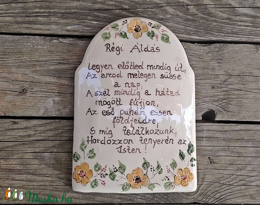 Kerámia  házi áldás  -  - Meska.hu