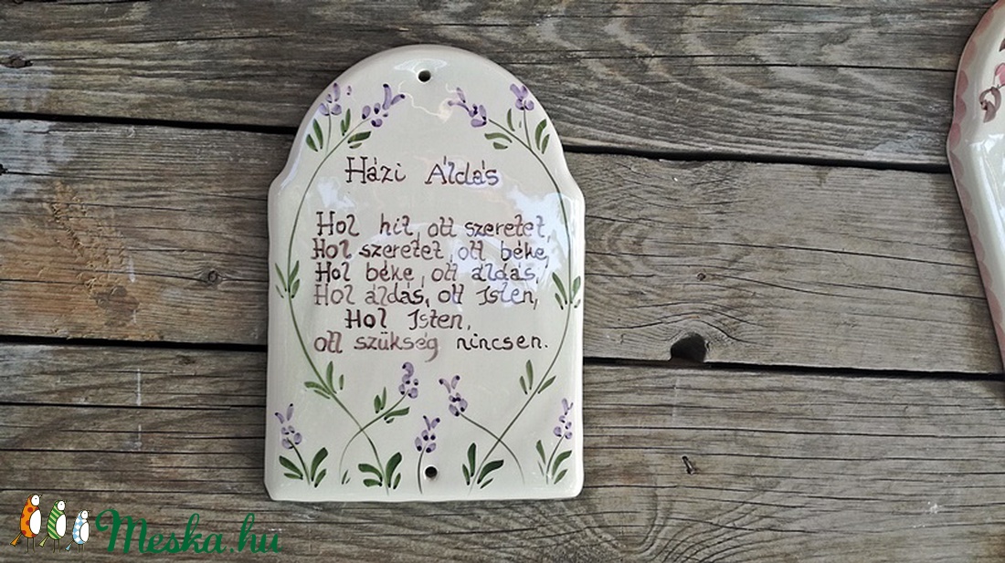 Kerámia  házi áldás  -  - Meska.hu