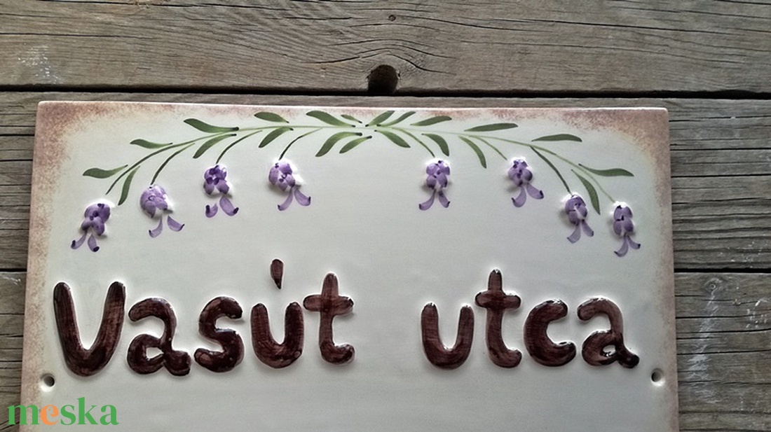 Egyedi levendulás kerámia utcanévtábla - otthon & életmód - ház & kert - házszám - Meska.hu Egyedi levendulás kerámia utcanévtábla - otthon & életmód - ház & kert - házszám - Meska.hu