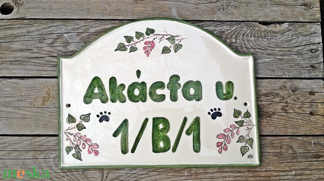 Selyemakác egyedi kerámia utcanévtábla - otthon & életmód - ház & kert - házszám - Meska.hu Selyemakác egyedi kerámia utcanévtábla - otthon & életmód - ház & kert - házszám - Meska.hu