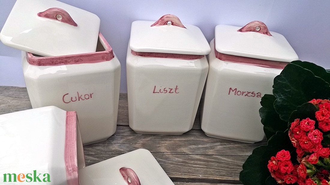 Púder romantika,kerámia fűszertartó készlet - otthon & életmód - konyhafelszerelés, tálalás - konyhai tárolás - fűszertartó - Meska.hu Púder romantika,kerámia fűszertartó készlet - otthon & életmód - konyhafelszerelés, tálalás - konyhai tárolás - fűszertartó - Meska.hu