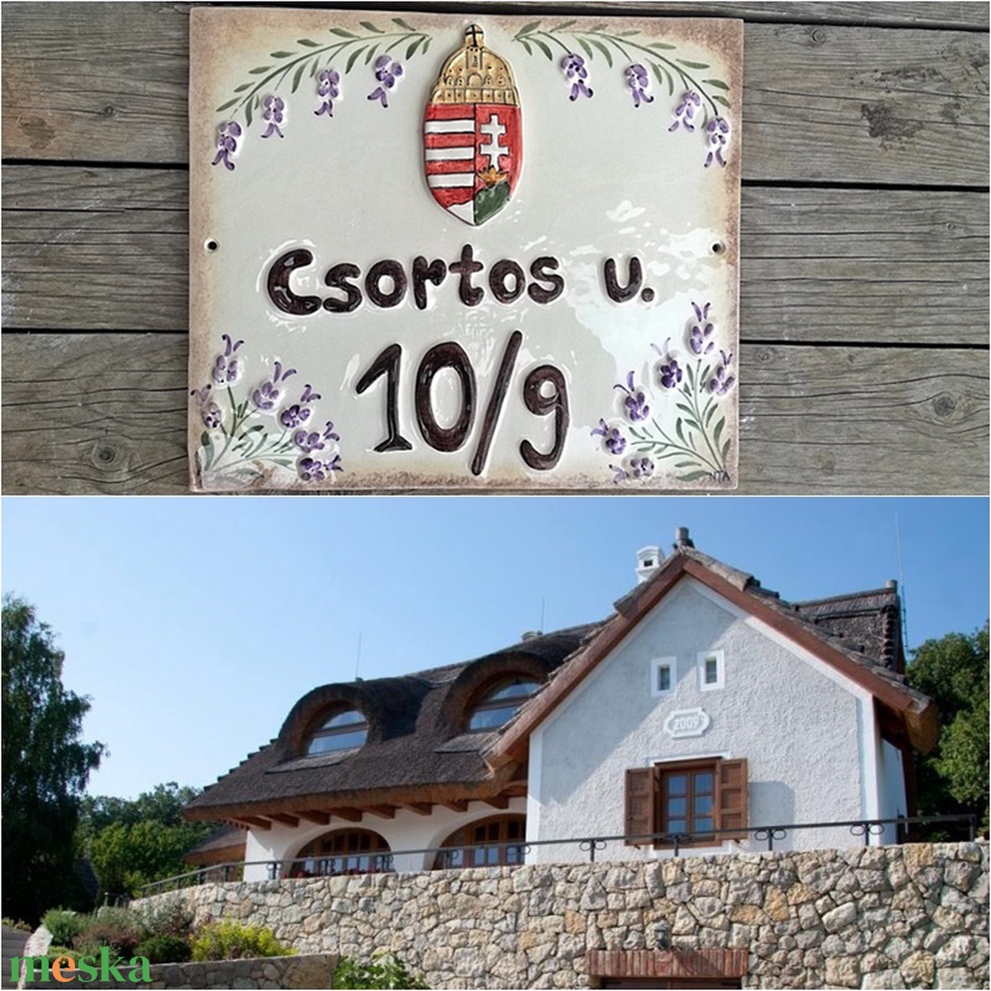 Magyar címeres - levendulás egyedi utcanévtábla - otthon & életmód - ház & kert - házszám - Meska.hu Magyar címeres - levendulás egyedi utcanévtábla - otthon & életmód - ház & kert - házszám - Meska.hu