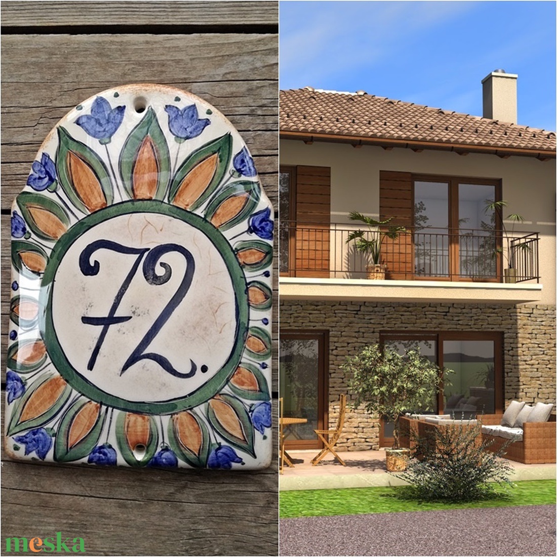 Kerámia egyedi házszám tábla-mediterrán-tulipán - otthon & életmód - ház & kert - házszám - Meska.hu Kerámia egyedi házszám tábla-mediterrán-tulipán - otthon & életmód - ház & kert - házszám - Meska.hu