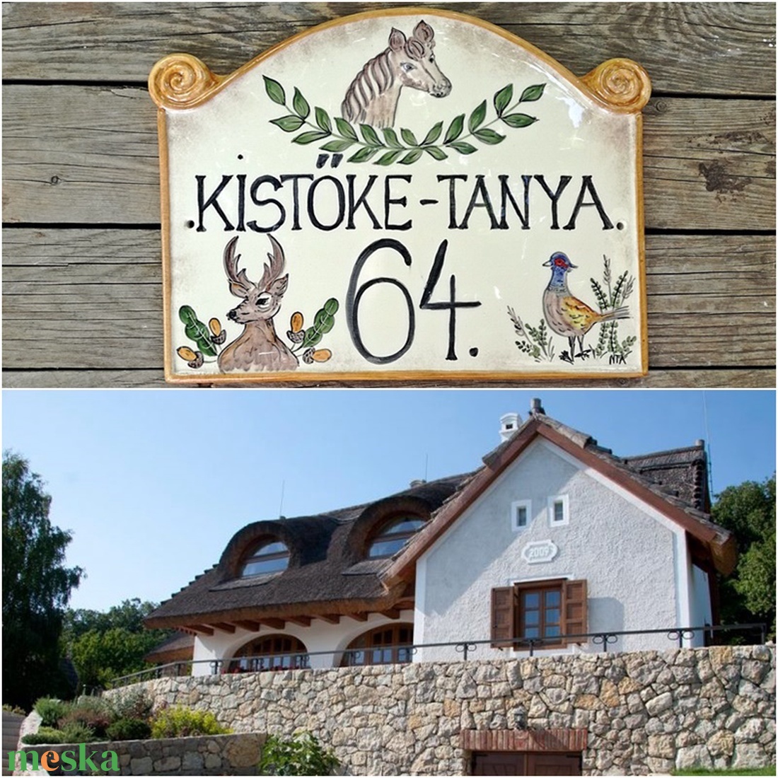 Mondd,szereted az állatokat? Egyedi kerámia utcanévtábla - otthon & életmód - ház & kert - házszám - Meska.hu