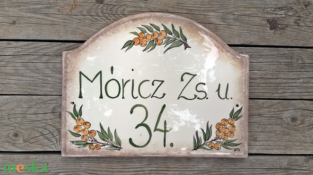 Egyedi kerámia utcanév tábla - otthon & életmód - ház & kert - házszám - Meska.hu Egyedi kerámia utcanév tábla - otthon & életmód - ház & kert - házszám - Meska.hu