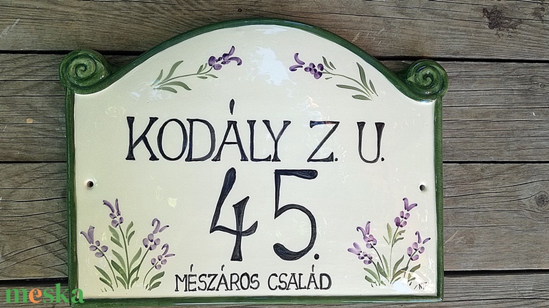 Levendula illat kerámia utcanévtábla - otthon & életmód - ház & kert - házszám - Meska.hu Levendula illat kerámia utcanévtábla - otthon & életmód - ház & kert - házszám - Meska.hu