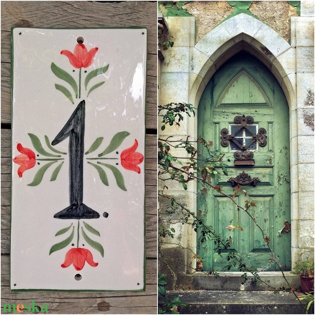 Piros tulipános házszámtábla - otthon & életmód - ház & kert - házszám - Meska.hu Piros tulipános házszámtábla - otthon & életmód - ház & kert - házszám - Meska.hu