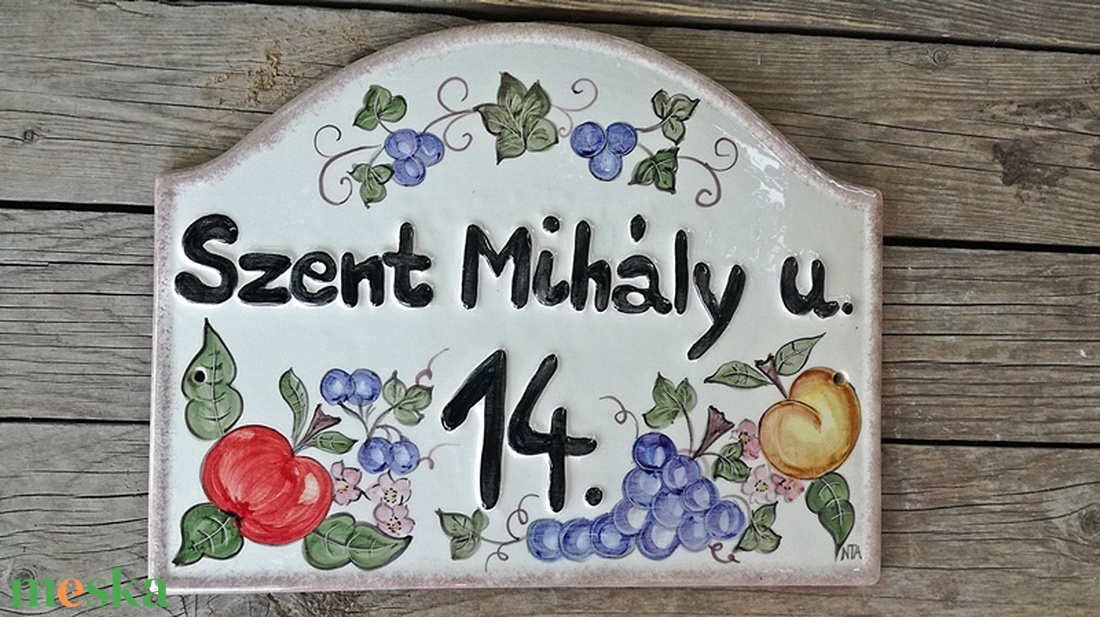 Kerámia egyedi ház és utcanév tábla..gyümölcsös-mediterrános - otthon & életmód - ház & kert - házszám - Meska.hu Kerámia egyedi ház és utcanév tábla..gyümölcsös-mediterrános - otthon & életmód - ház & kert - házszám - Meska.hu