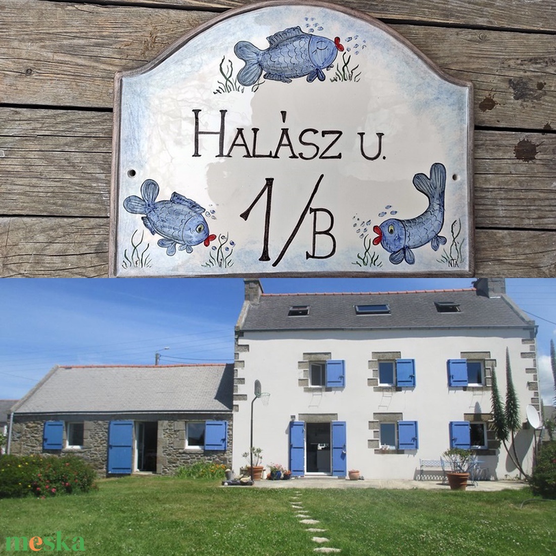 Egy nagy horgásznak, kerámia utca névtábla - otthon & életmód - ház & kert - házszám - Meska.hu Egy nagy horgásznak, kerámia utca névtábla - otthon & életmód - ház & kert - házszám - Meska.hu