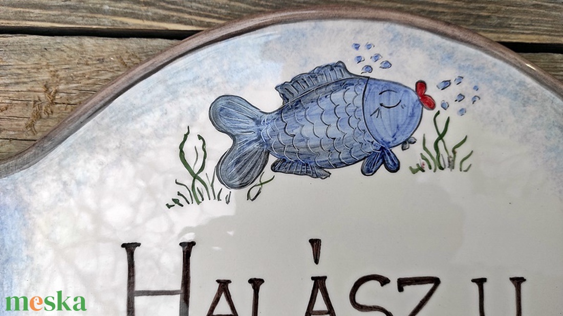 Egy nagy horgásznak, kerámia utca névtábla - otthon & életmód - ház & kert - házszám - Meska.hu Egy nagy horgásznak, kerámia utca névtábla - otthon & életmód - ház & kert - házszám - Meska.hu