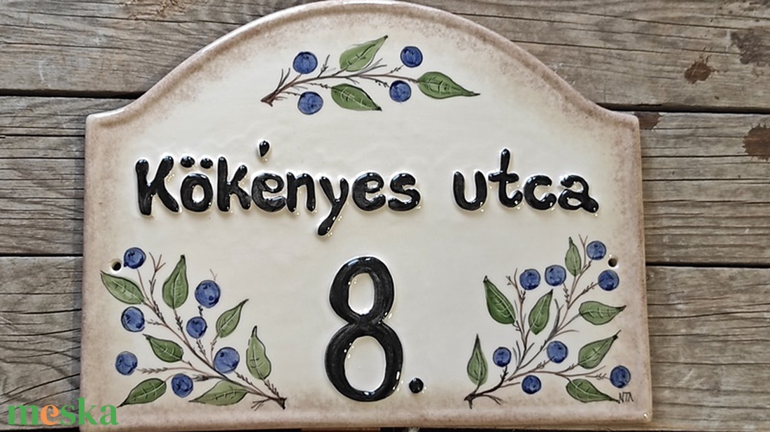 Kökény csokor kerámia utca név tábla - otthon & életmód - ház & kert - házszám - Meska.hu Kökény csokor kerámia utca név tábla - otthon & életmód - ház & kert - házszám - Meska.hu
