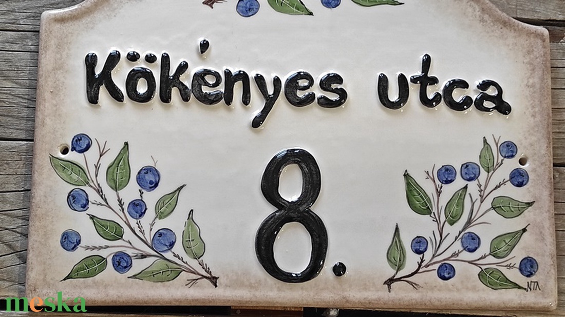 Kökény csokor kerámia utca név tábla - otthon & életmód - ház & kert - házszám - Meska.hu Kökény csokor kerámia utca név tábla - otthon & életmód - ház & kert - házszám - Meska.hu