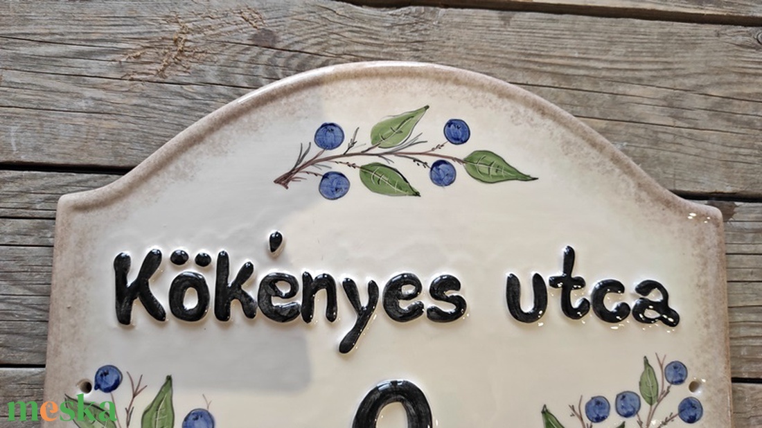 Kökény csokor kerámia utca név tábla - otthon & életmód - ház & kert - házszám - Meska.hu Kökény csokor kerámia utca név tábla - otthon & életmód - ház & kert - házszám - Meska.hu