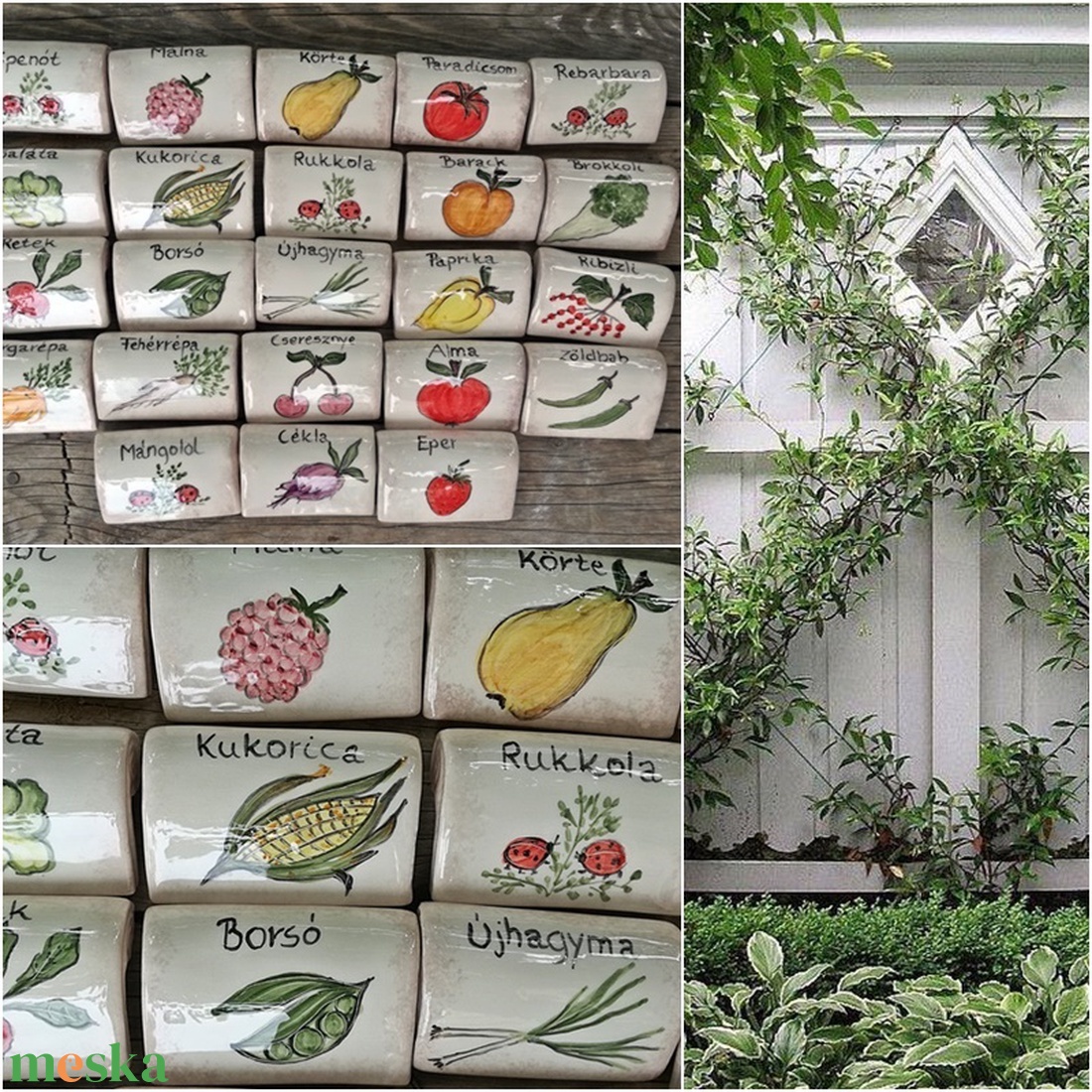 Fűszer név jelölő kerámia táblácska  - otthon & életmód - ház & kert - növény & veteményes - Meska.hu