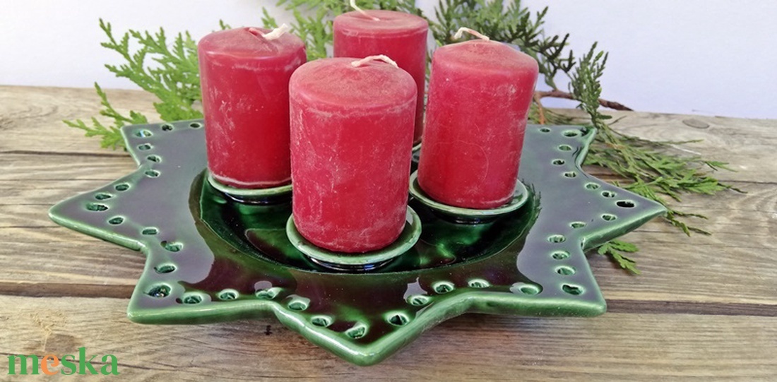 Kerámia adventi koszorú - karácsony - adventi díszek - adventi koszorú - Meska.hu Kerámia adventi koszorú - karácsony - adventi díszek - adventi koszorú - Meska.hu