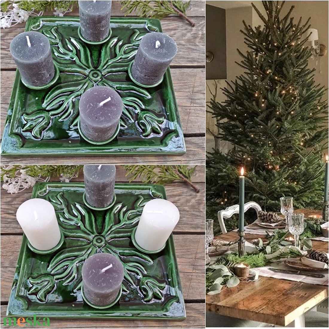 Csodás zöld tulipános kerámia adventi koszorú - karácsony - adventi díszek - adventi koszorú - Meska.hu Csodás zöld tulipános kerámia adventi koszorú - karácsony - adventi díszek - adventi koszorú - Meska.hu