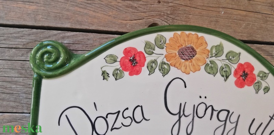 Nyár pipacs és napraforgó egyedi kerámia utca névtábla - otthon & életmód - ház & kert - házszám - Meska.hu Nyár pipacs és napraforgó egyedi kerámia utca névtábla - otthon & életmód - ház & kert - házszám - Meska.hu