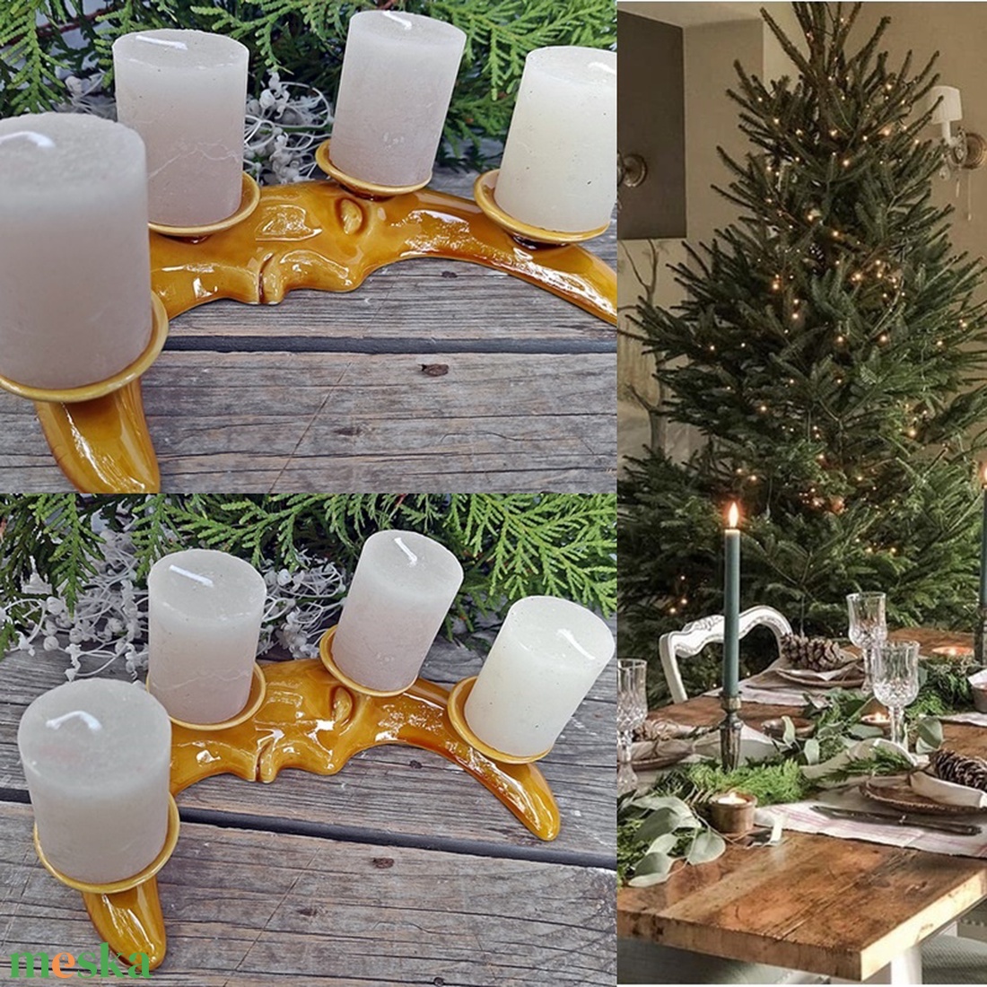 Egyedi mézszínű hold- kerámia adventi koszorú - karácsony - adventi díszek - adventi koszorú - Meska.hu Egyedi mézszínű hold- kerámia adventi koszorú - karácsony - adventi díszek - adventi koszorú - Meska.hu