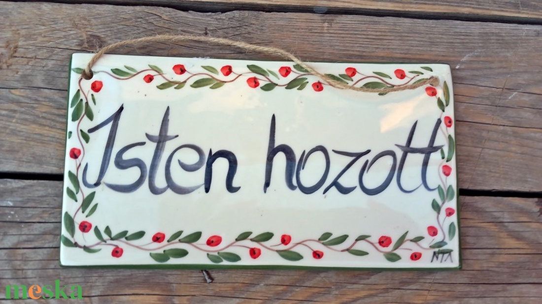 Bájos piros bogyós-Isten hozott tábla - otthon & életmód - ház & kert - isten hozott tábla - Meska.hu Bájos piros bogyós-Isten hozott tábla - otthon & életmód - ház & kert - isten hozott tábla - Meska.hu