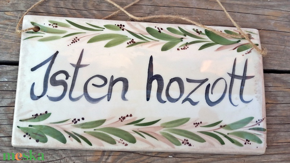 Isten hozott , kerámia tábla - otthon & életmód - ház & kert - isten hozott tábla - Meska.hu Isten hozott , kerámia tábla - otthon & életmód - ház & kert - isten hozott tábla - Meska.hu