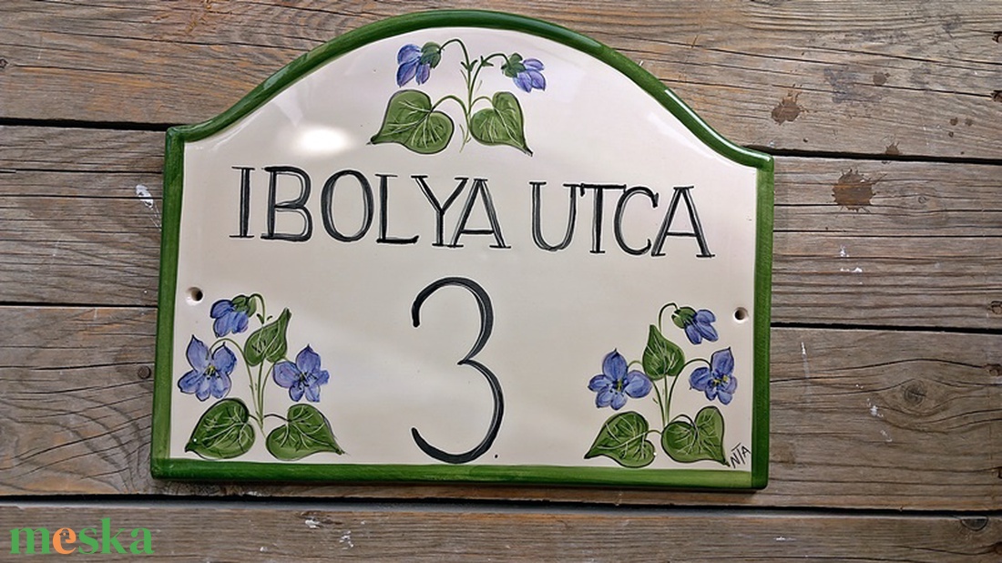 Ibolya,kerámia utca és házszám tábla - otthon & életmód - ház & kert - házszám - Meska.hu Ibolya,kerámia utca és házszám tábla - otthon & életmód - ház & kert - házszám - Meska.hu