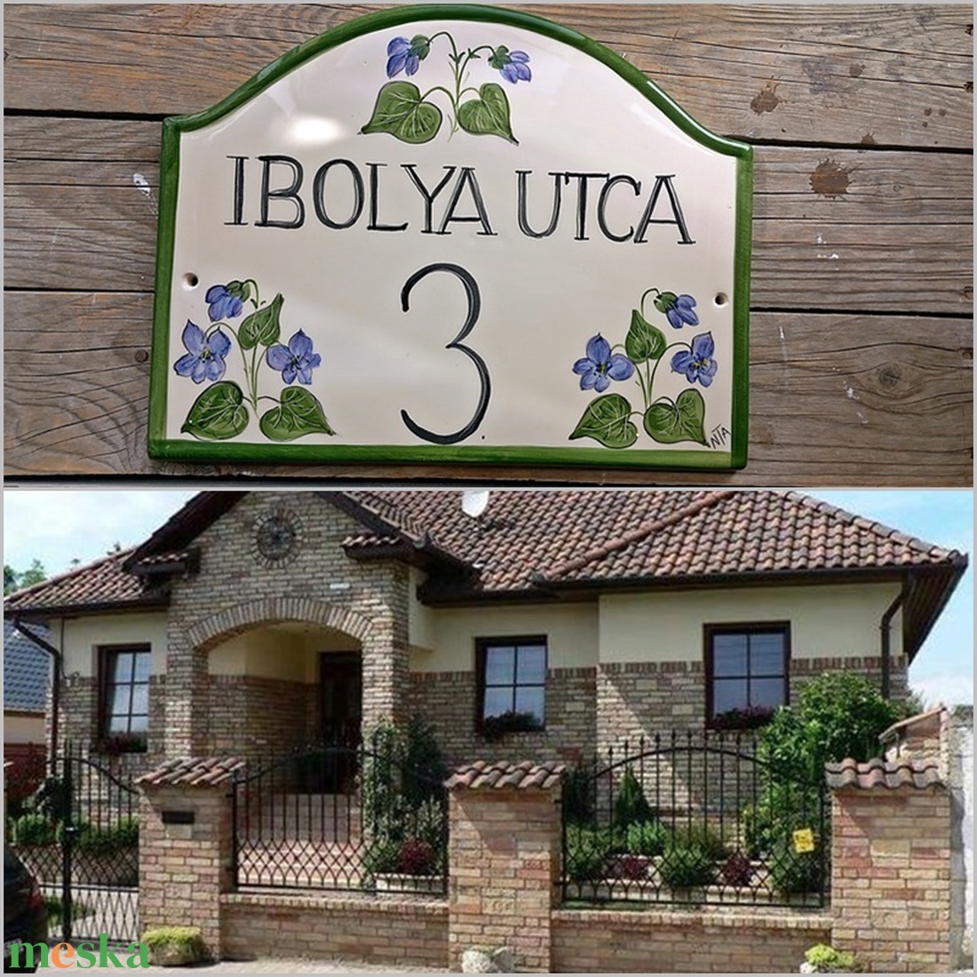 Ibolya,kerámia utca és házszám tábla - otthon & életmód - ház & kert - házszám - Meska.hu Ibolya,kerámia utca és házszám tábla - otthon & életmód - ház & kert - házszám - Meska.hu