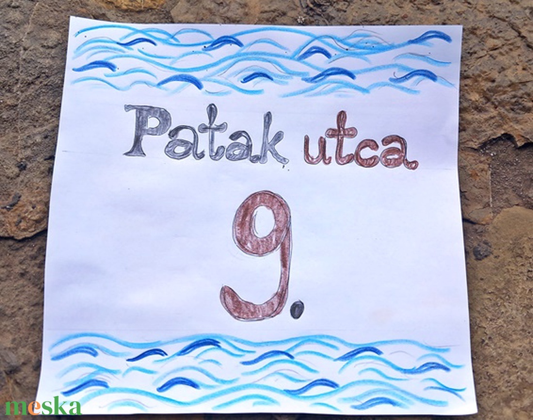 Egyedi tábla   - otthon & életmód - ház & kert - házszám - Meska.hu