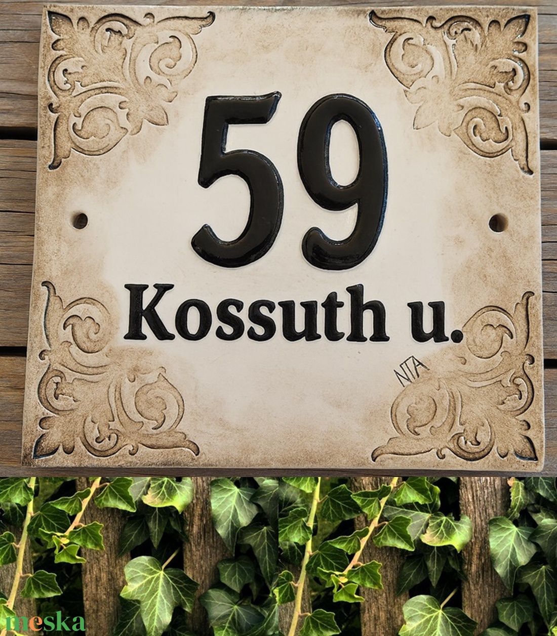 Harmónikus barna egyedi utcanévtábla - otthon & életmód - ház & kert - házszám - Meska.hu