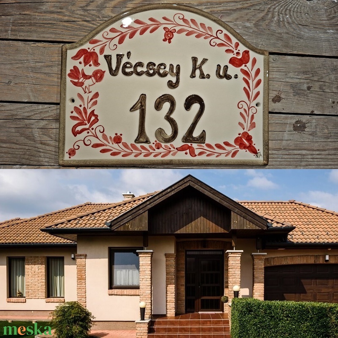 Magyar népmese-kerámia ház és utca névtábla - otthon & életmód - ház & kert - házszám - Meska.hu