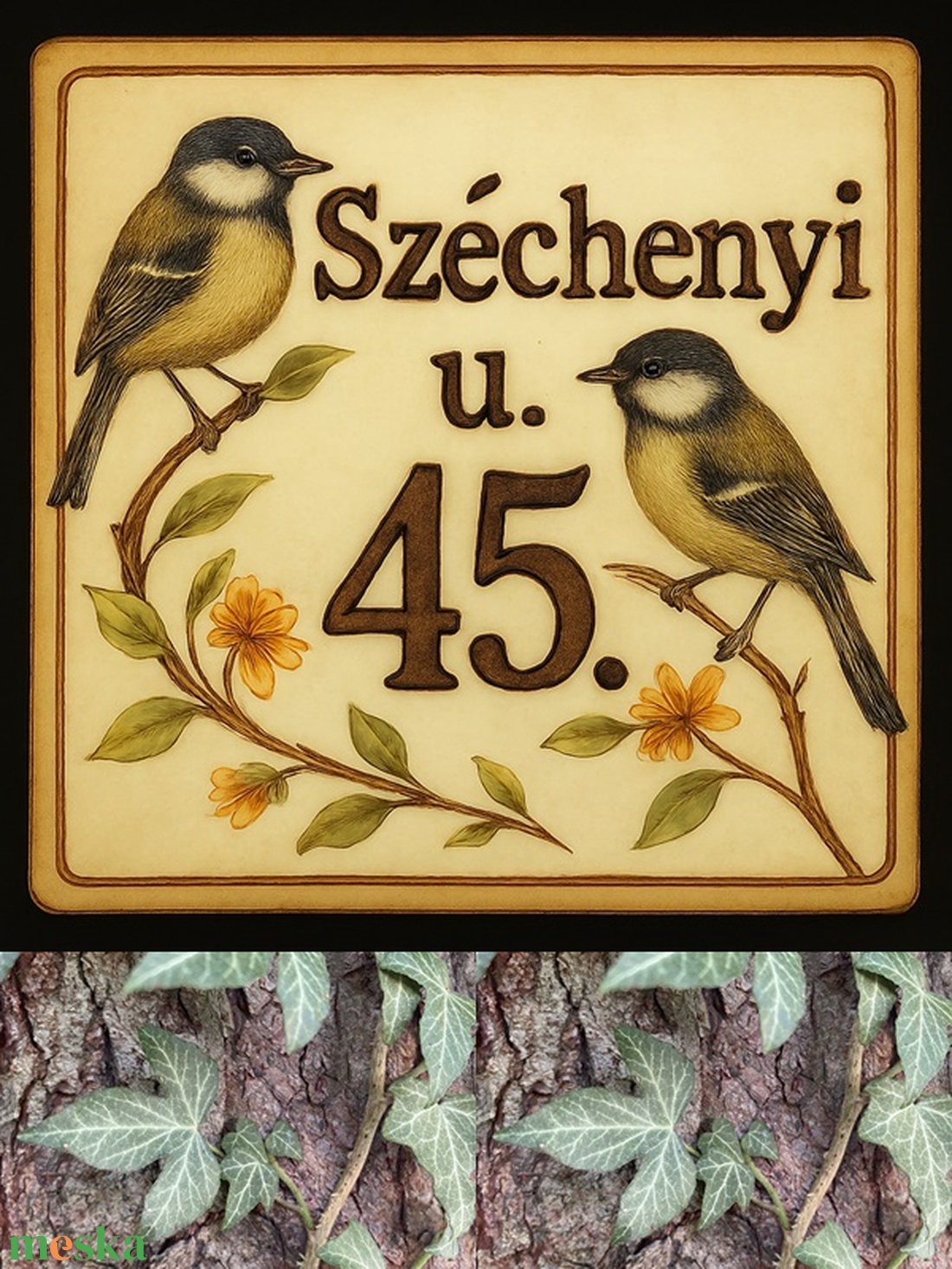 Cinkepár egyedi utcanévtábla - otthon & életmód - ház & kert - házszám - Meska.hu