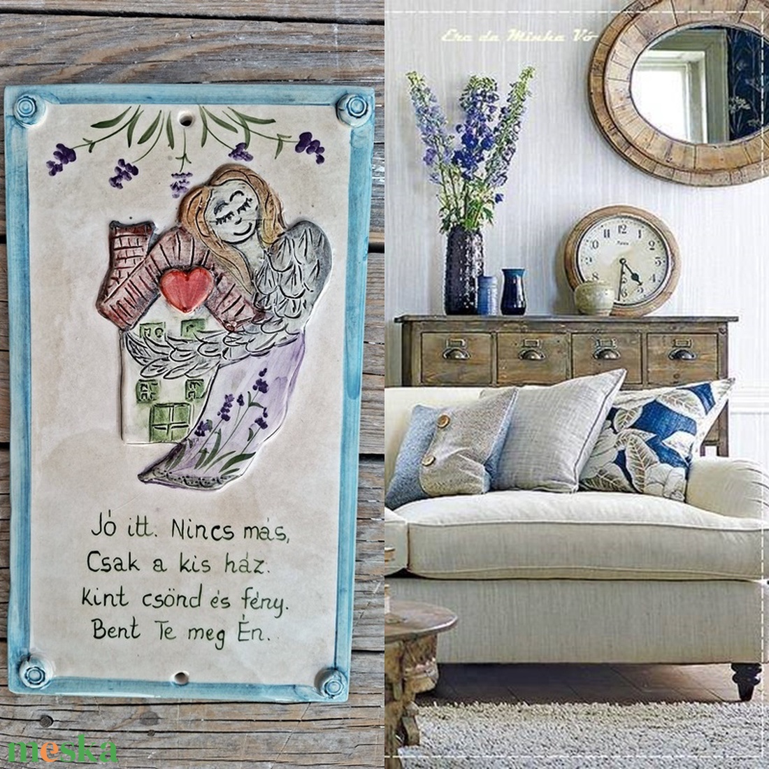   Te meg Én kerámia tábla - otthon & életmód - ház & kert - isten hozott tábla - Meska.hu