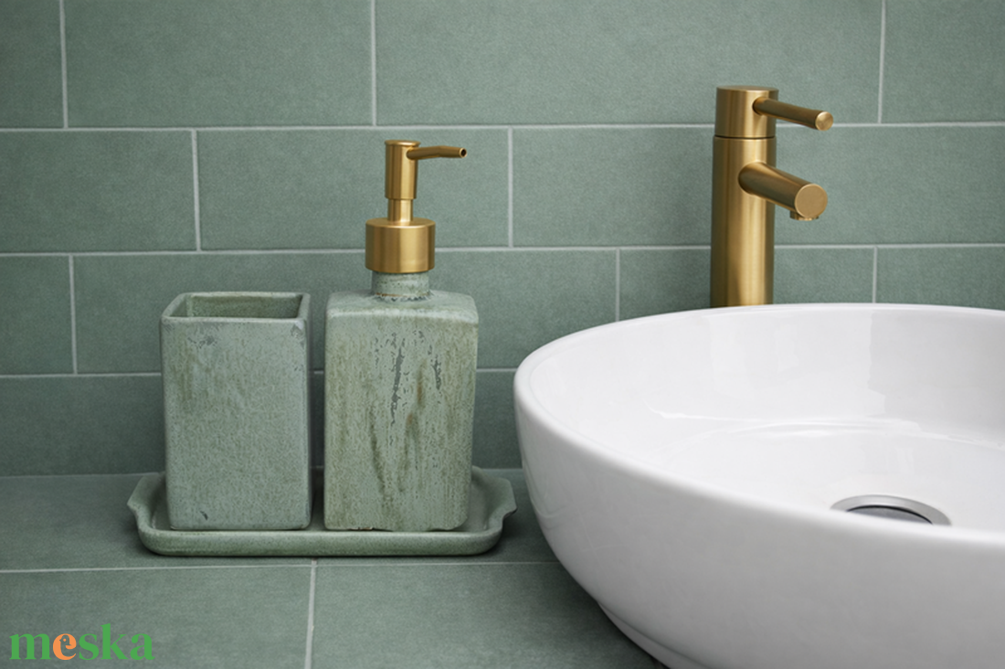  Egyedi elegáns-stílusos kerámia fürdőszoba szett - otthon & életmód - fürdőszoba - szappantartó - Meska.hu