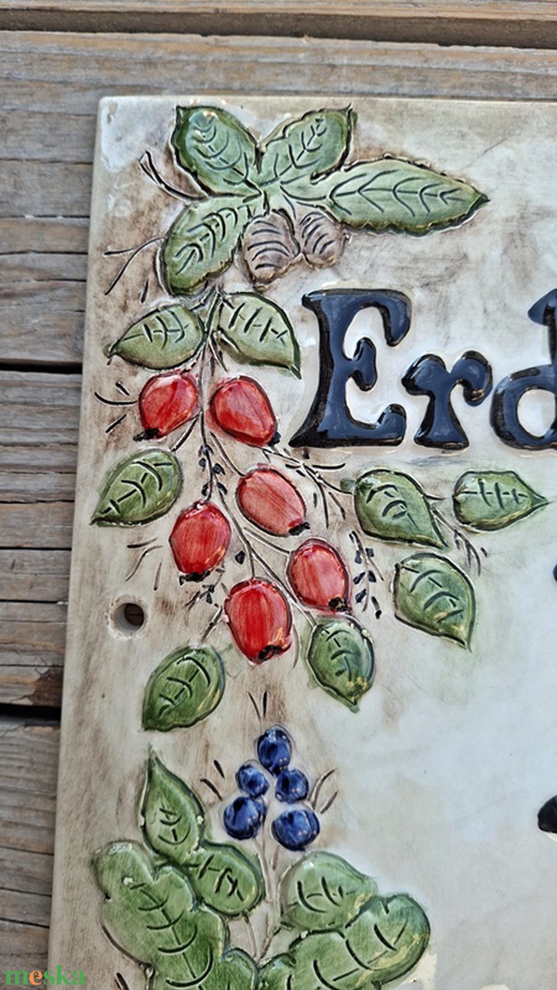 Őszi erdő. Egyedi kerámia utcanév tábla - otthon & életmód - ház & kert - házszám - Meska.hu
