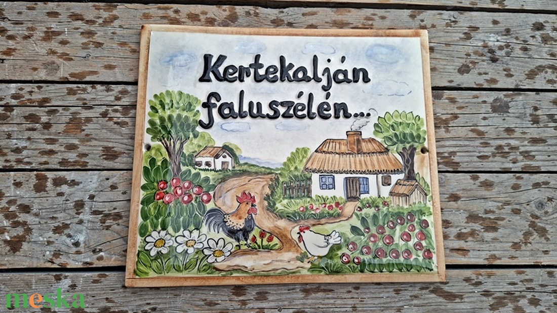 Ugye szereted az állatokat. Egyedi kerámia utcanév tábla - otthon & életmód - ház & kert - házszám - Meska.hu