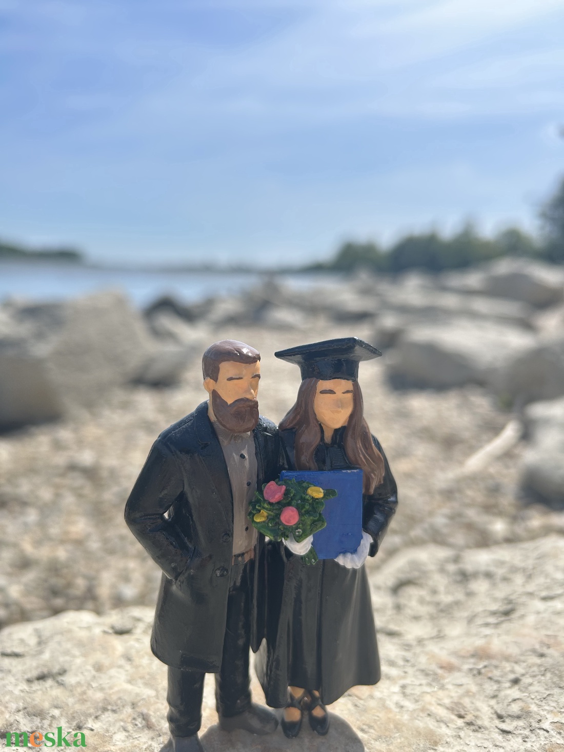 Egyedi kézzel festett 3D  figura - saját kép alapján - otthon & életmód - dekoráció - dekoratív figurák és szobrok - Meska.hu