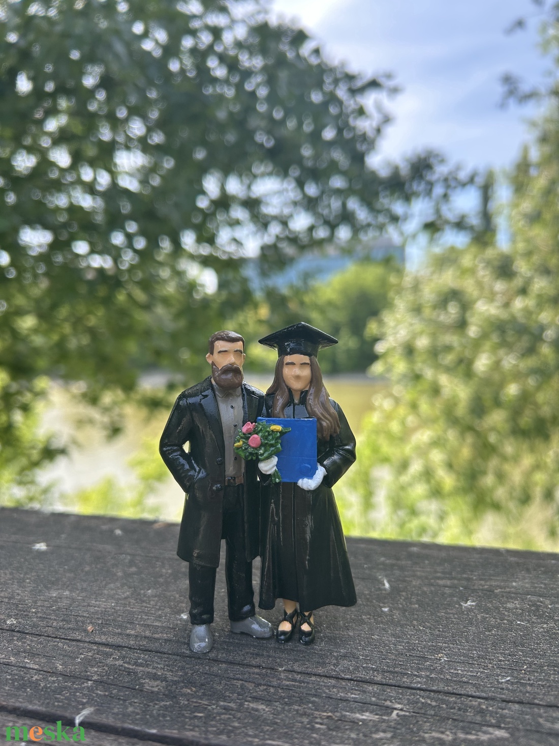 Egyedi kézzel festett 3D  figura - saját kép alapján - otthon & életmód - dekoráció - dekoratív figurák és szobrok - Meska.hu