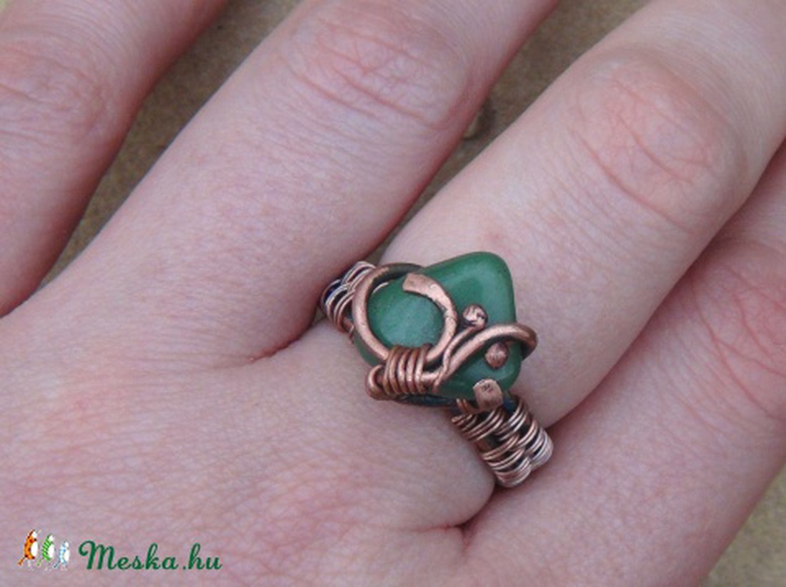 Réz gyűrű Laura -  - Meska.hu