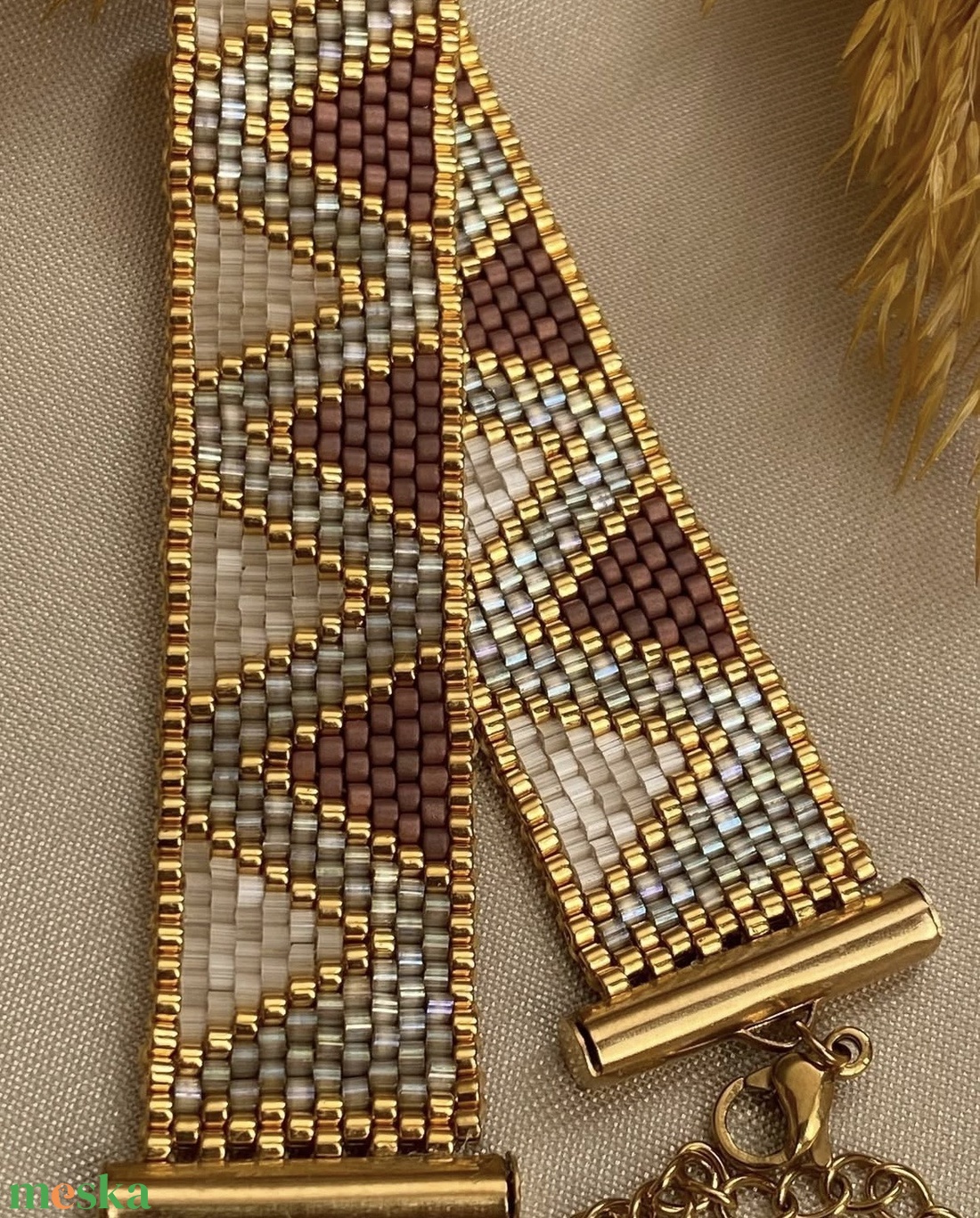 Geometrikus Silk satin karkötő - ékszer - karkötő - gyöngyös karkötő - Meska.hu Geometrikus Silk satin karkötő - ékszer - karkötő - gyöngyös karkötő - Meska.hu