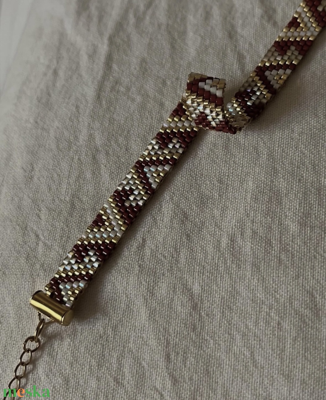 Csillogó Mozaik Karkötő - ékszer - karkötő - gyöngyös karkötő - Meska.hu