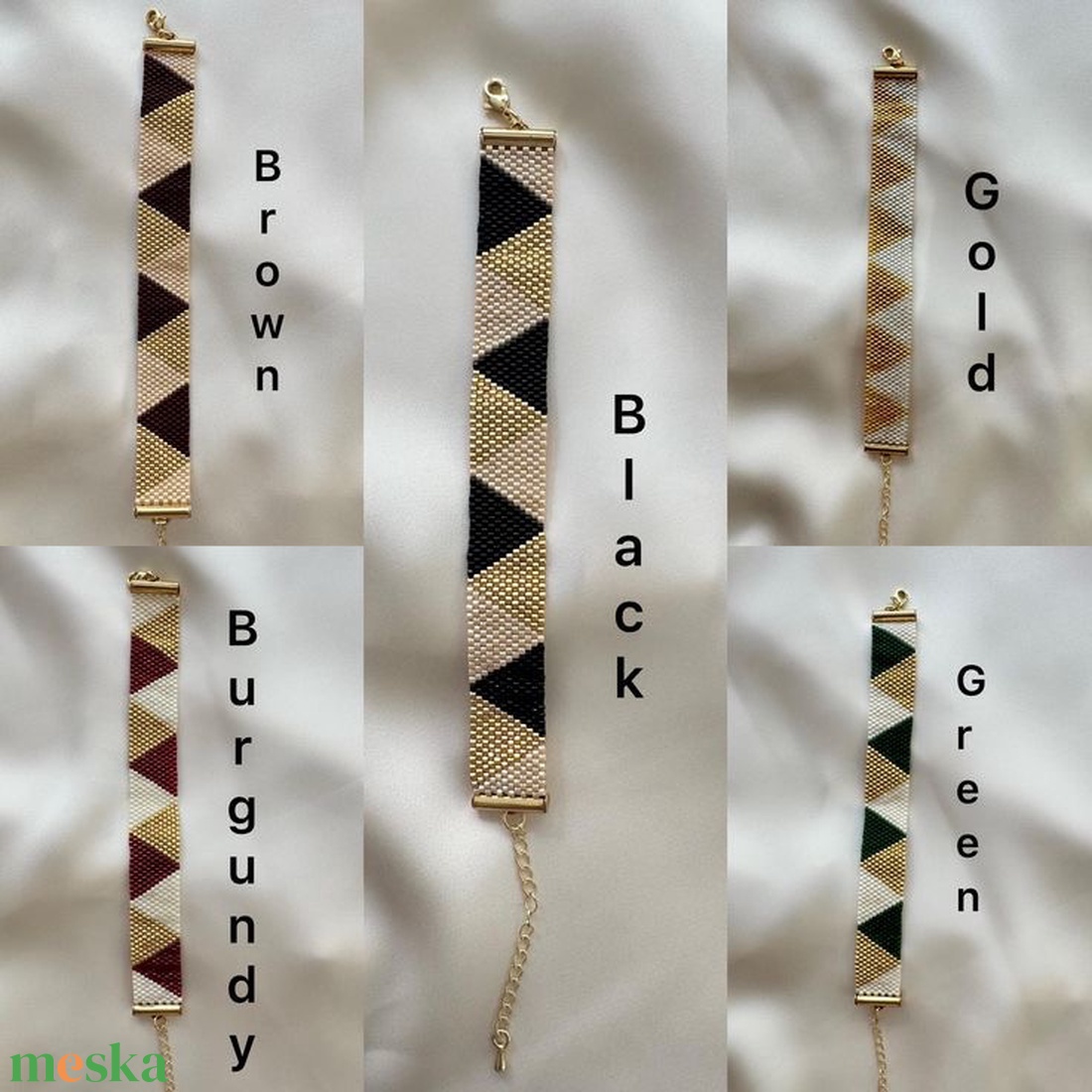 Csillogó Mozaik Karkötő - ékszer - karkötő - gyöngyös karkötő - Meska.hu