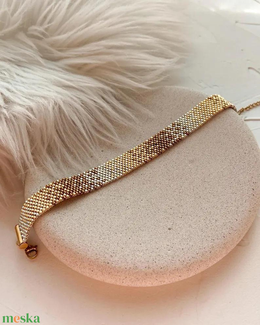 Ombré stílusú Gyöngyös karkötő  - ékszer - karkötő - gyöngyös karkötő - Meska.hu