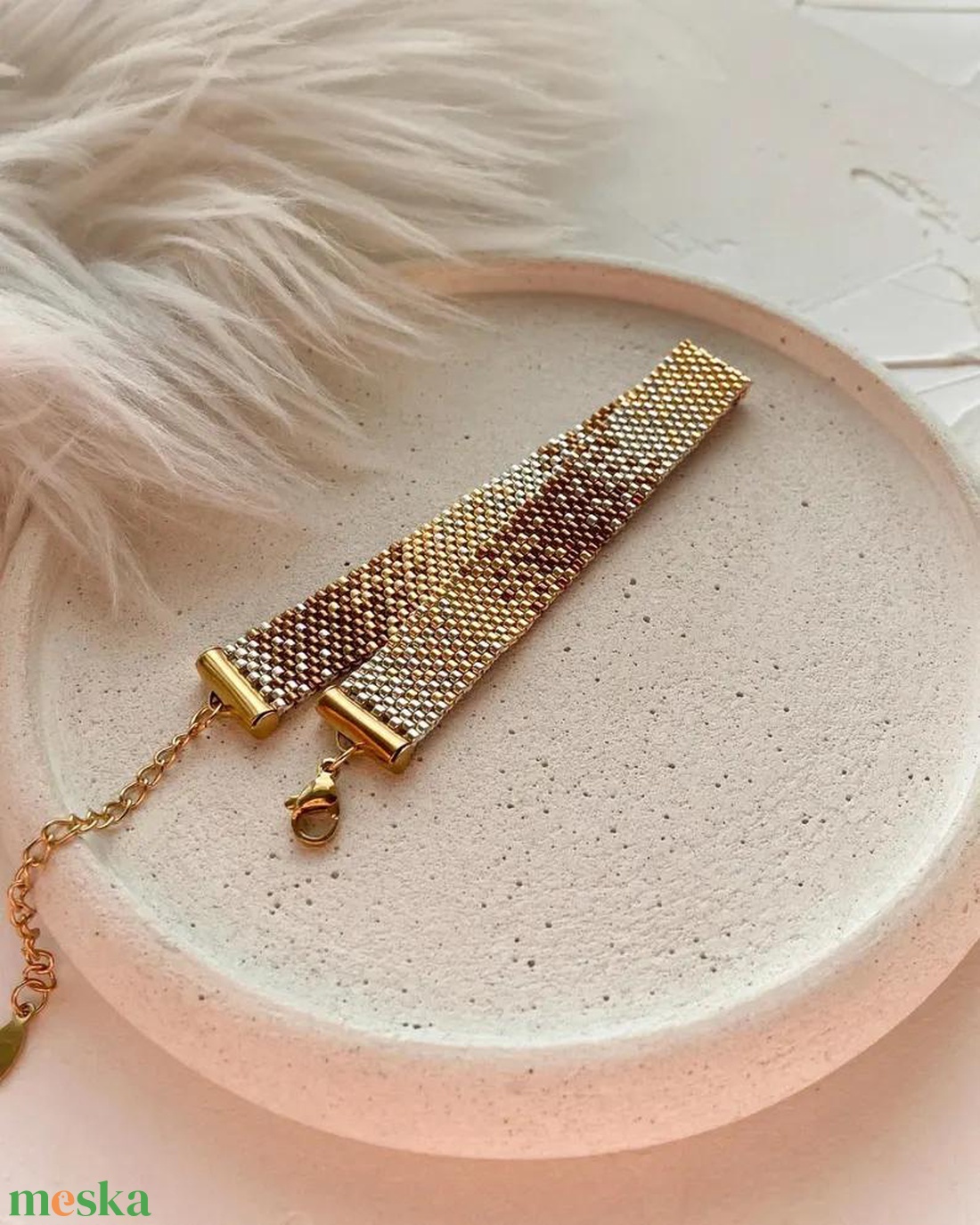 Ombré stílusú Gyöngyös karkötő  - ékszer - karkötő - gyöngyös karkötő - Meska.hu